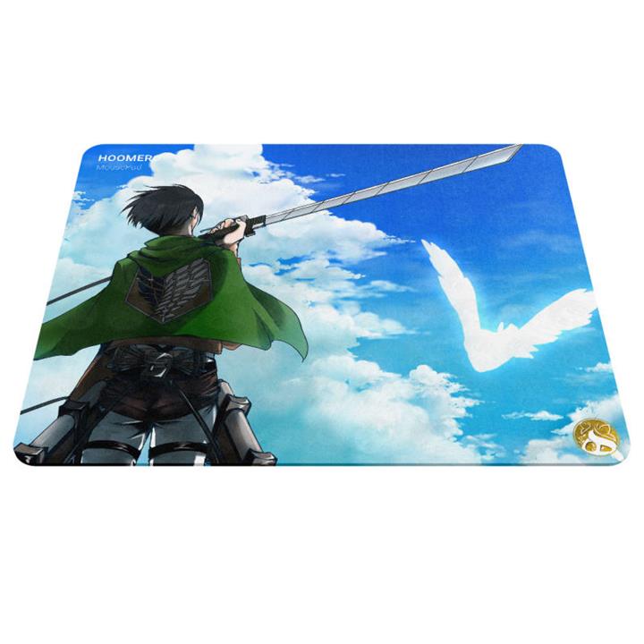 ماوس پد هومرو مدل A3386 طرح انیمه اتک آن تایتان لیوای Hoomero Attack On Titan Anime Levi A3386 Mousepad